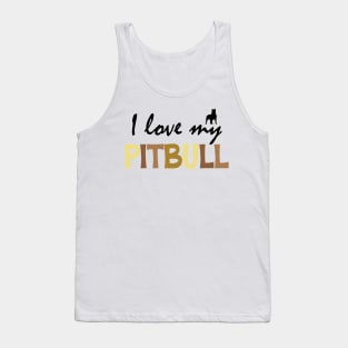 I Love My Pitbull Dog Tank Top